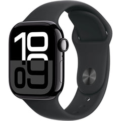 Apple Watch Series 10 46mm Jet Black Aluminium Case GPS Sport Loop 46mm