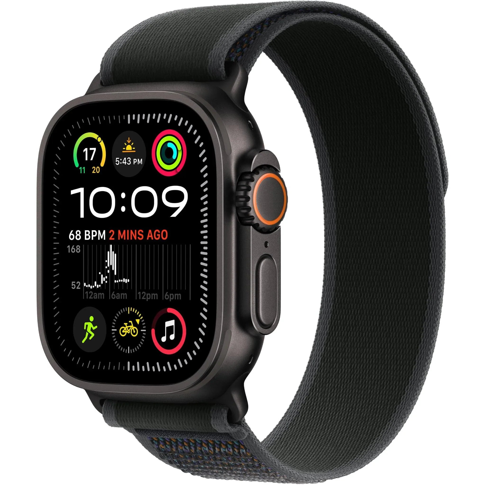 Apple Watch Ultra 2 49mm Black Titanium Case GPS + Cellular Trail Loop S/M